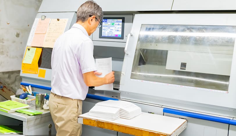 無線綴じのイメージ