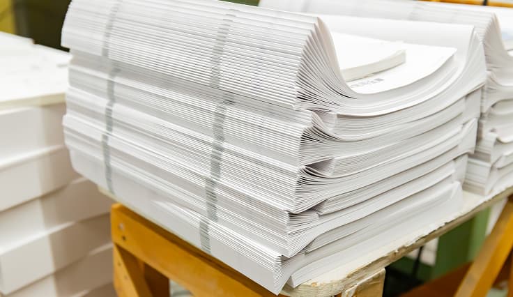 中綴じのイメージ